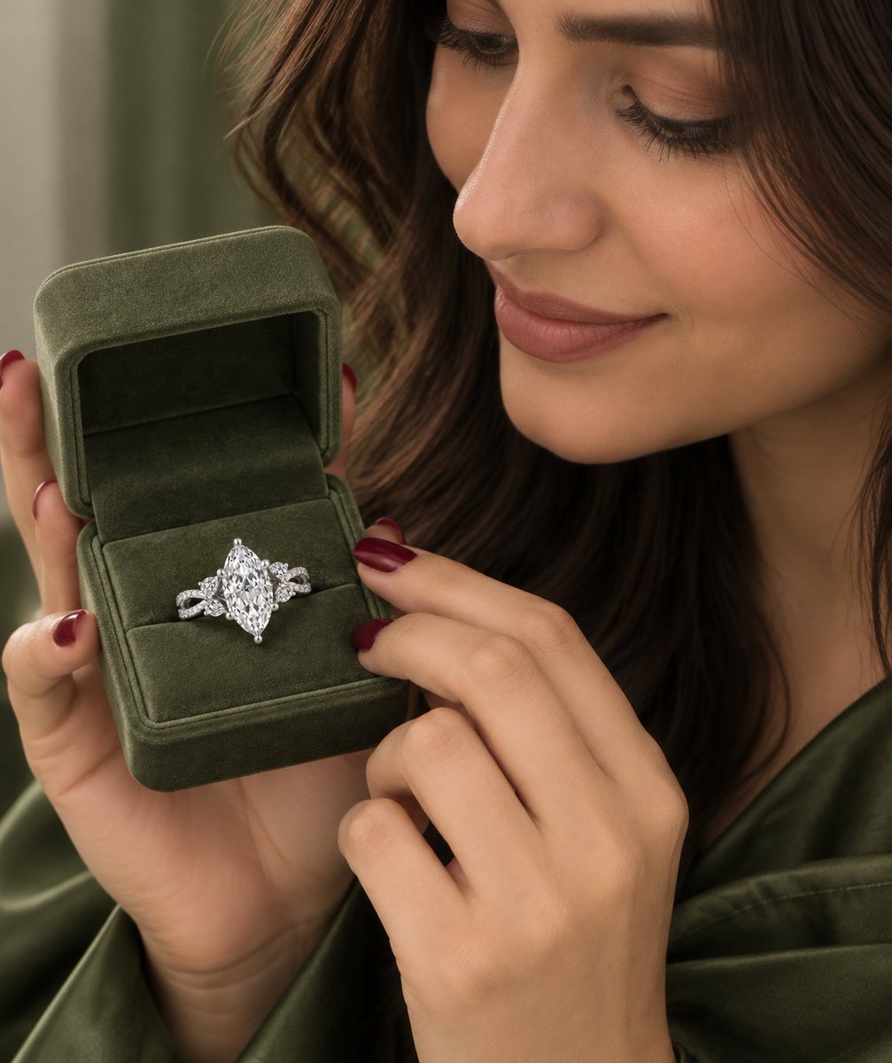 PrinceBrideLuxe's tweet photo. A breathtaking marquise ring made to make every moment unforgettable. ✨ https://t.co/F008d8T6Gd