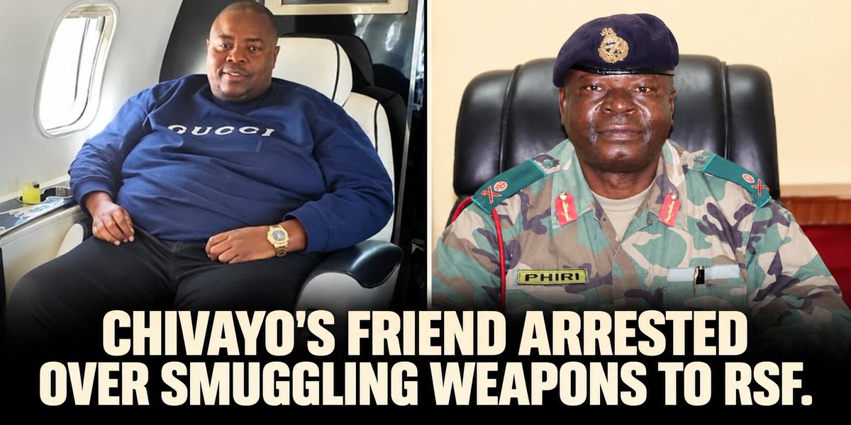 sholard_mancity's tweet photo. The walls are caving in.

A friend of Wicknell Chivayo, General Paul Valentino Phiri of Malawi, was arrested yesterday, hours after the helicopter crash. The charges include money laundering and providing weapons to the RSF.

The details are shocking. https://t.co/nN4CGeqNqq