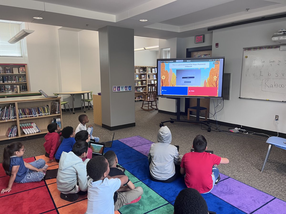 Guide_Librarian's tweet photo. 🔐 Safe or private? Our 3rd graders put their online safety skills to the test with a fun Kahoot! 🎮@IsonSpringsES #ShineandSucceed https://t.co/8r4JnbjKvh