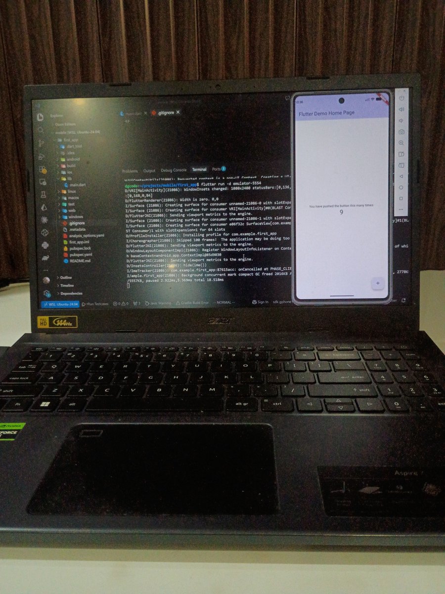 mrdimpal12's tweet photo. Mobile development journey begins!!! https://t.co/A7X2KLld8h