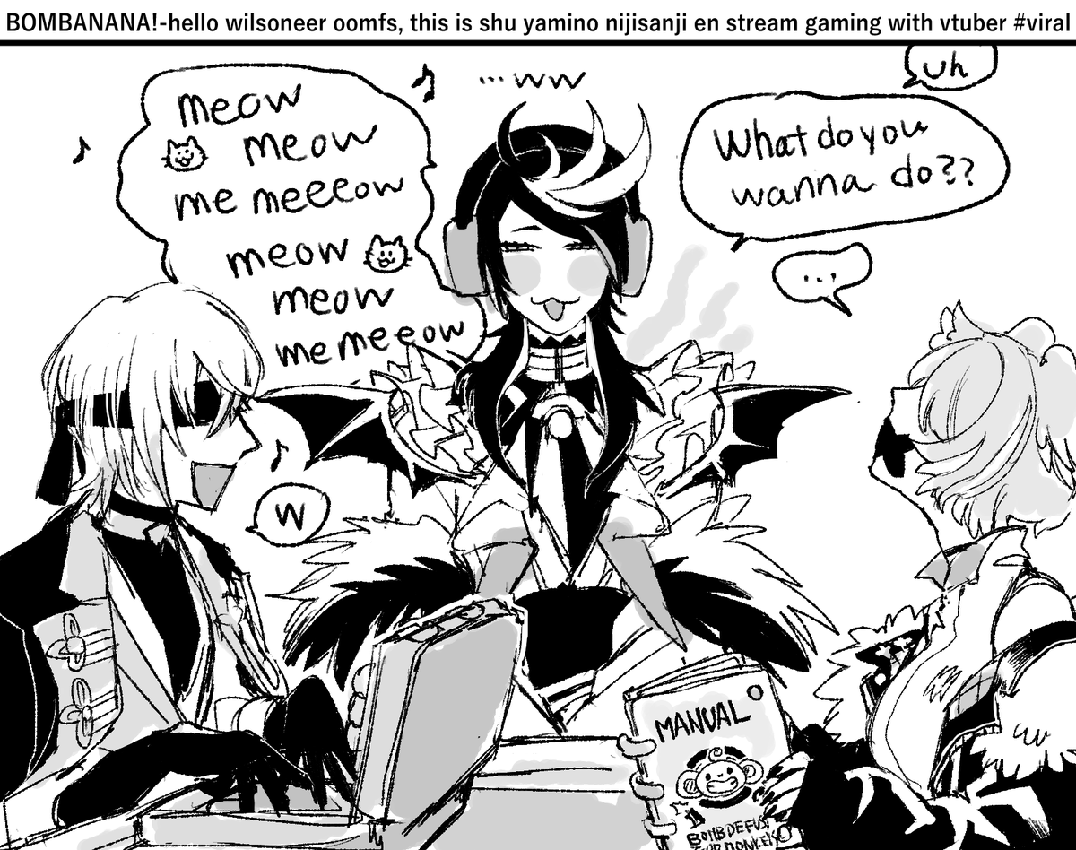 sunsunsun_yeah's tweet photo. 💥🍌🙉🐱#YaminoArt https://t.co/6XZ6DVku2H