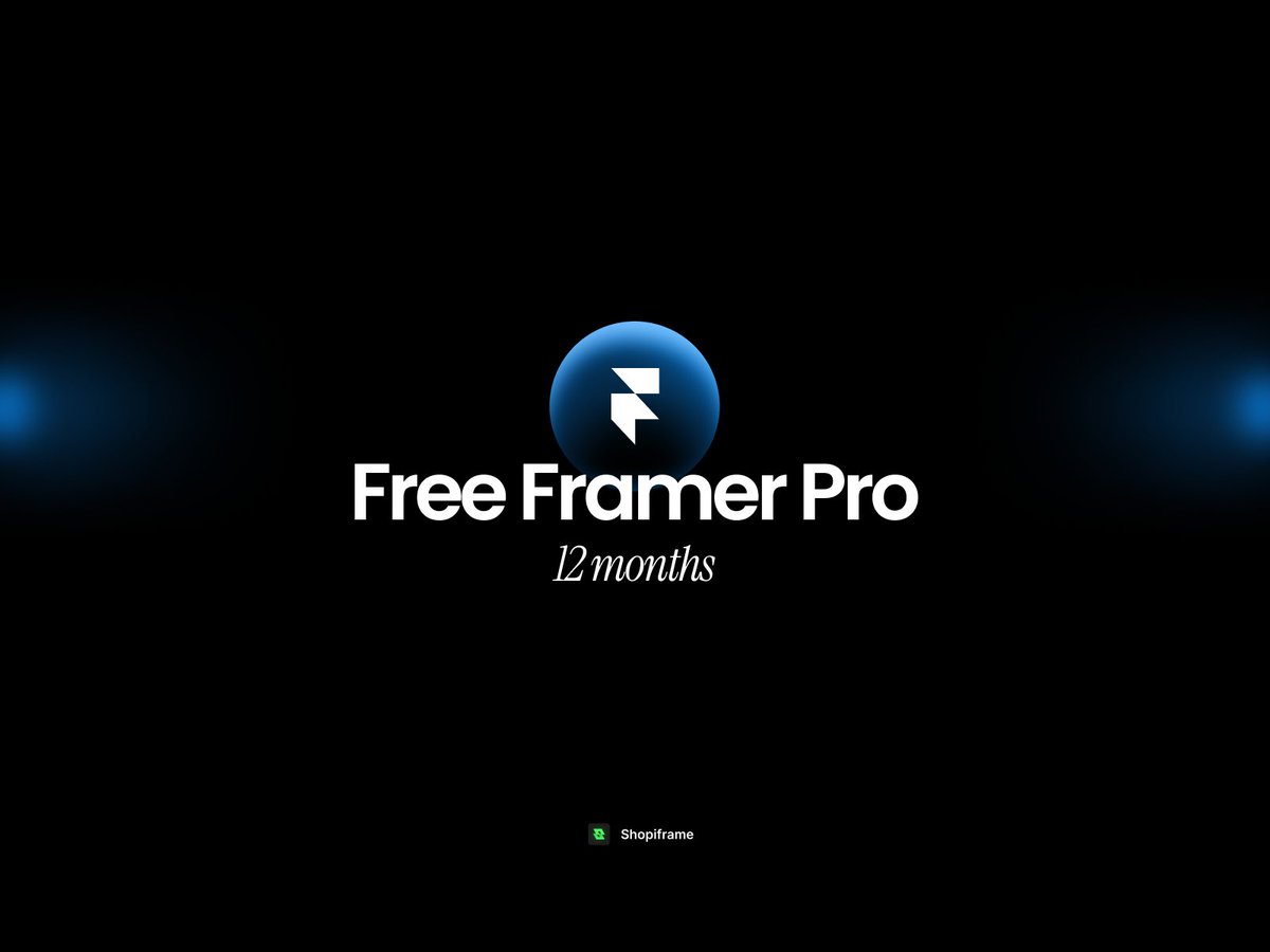 shopiframe's tweet photo. 🚨Giveaway alert!

we're giving away a Full year @framer pro to those who purchase shopiframe license until October 4.

this gift worth approximately $360!

💚 DM us your purchase details and we'll take care of it  for your asap!

Get yours👇 https://t.co/yYwbRY8c7G