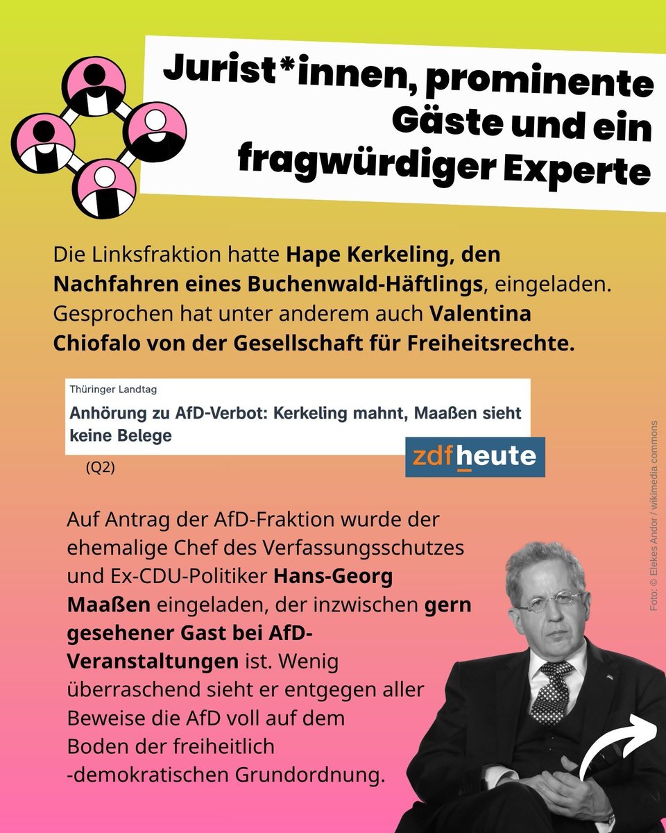AfDVerbot_Jetzt's tweet photo. Im Thüringer Landtag fand am Mittwoch die erste parlamentarische Anhörung zu einem möglichen AfD-Verbot statt. 

#afdverbotjetzt #thueringen #landtag #hapekerkeling #pruef https://t.co/S67bZ2TL7B