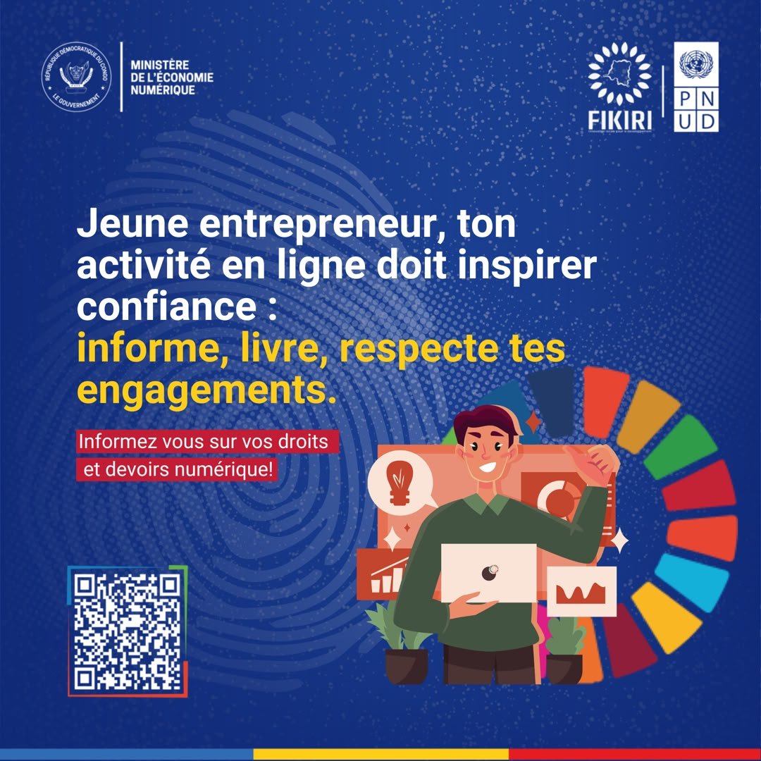 Ahadi_Ami's tweet photo. Informez-vous sur vos droits et devoirs numériques !

@PNUDRDC @econonumerique @olimuf @OlgaKavira @sir_nteranya @fikiri

#EntrepreneuriatNumérique #CVCN2026 https://t.co/NG6o6URf2j