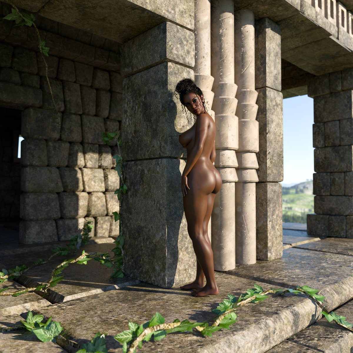 Tatefa3D's tweet photo. Misty - In the Ruins
#daz #dazstudio #3D #3Dart #daz3d #iray #model #nudemodel #nude #nudity #topless #glamour #nature #natural #artisticnudes #exoticart #eroticart #fantasyart #nudist #nudism #naked #NoAI https://t.co/XvQqOIB0HJ