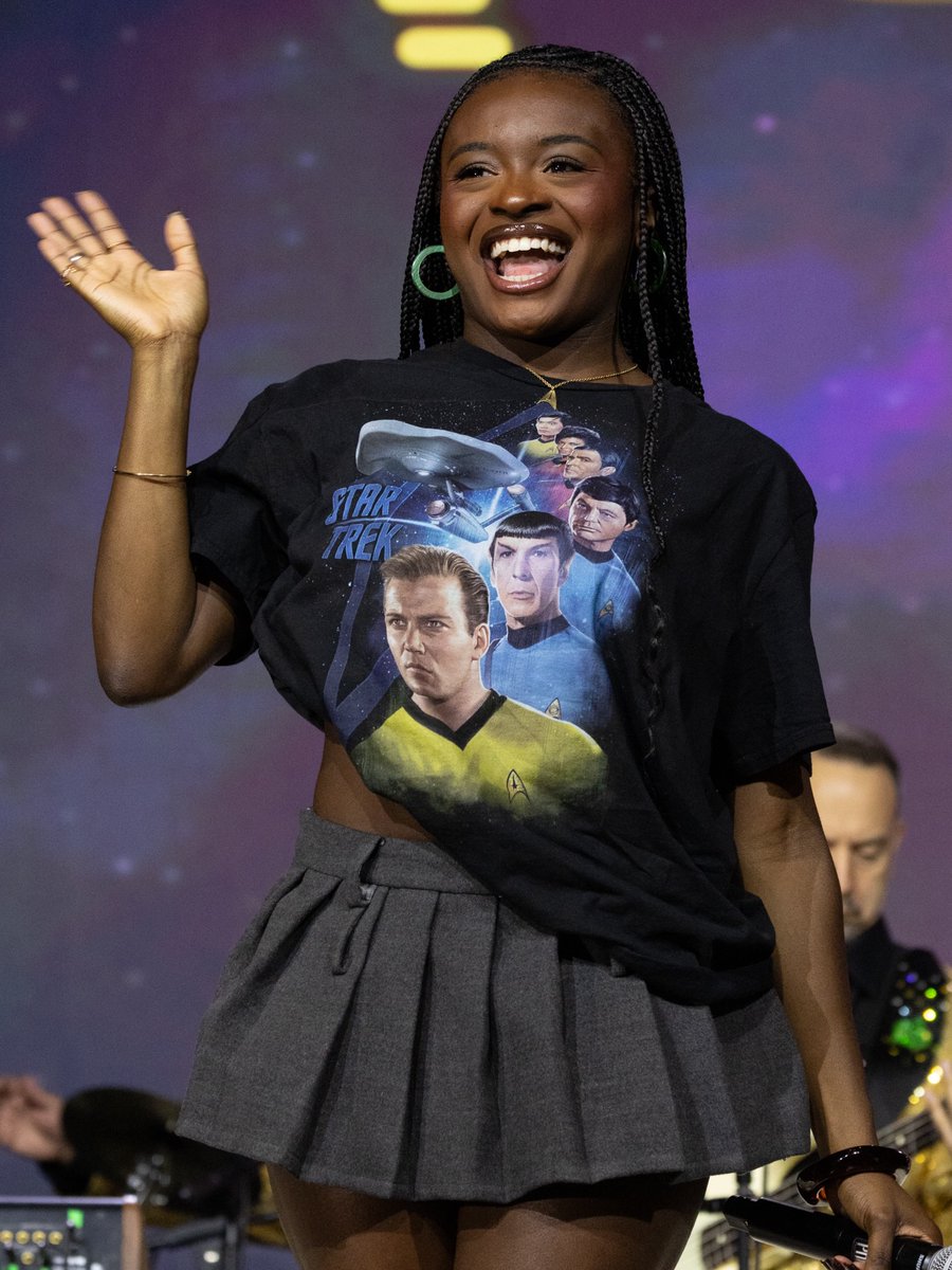 MyHomeiniPage's tweet photo. Photo shared by Creation Entertainment on August 08, 2026, tagging @celiargooding and @monicadphoto. May feature one or more people, a miniskirt, and text. https://t.co/JS0pcnQpTs