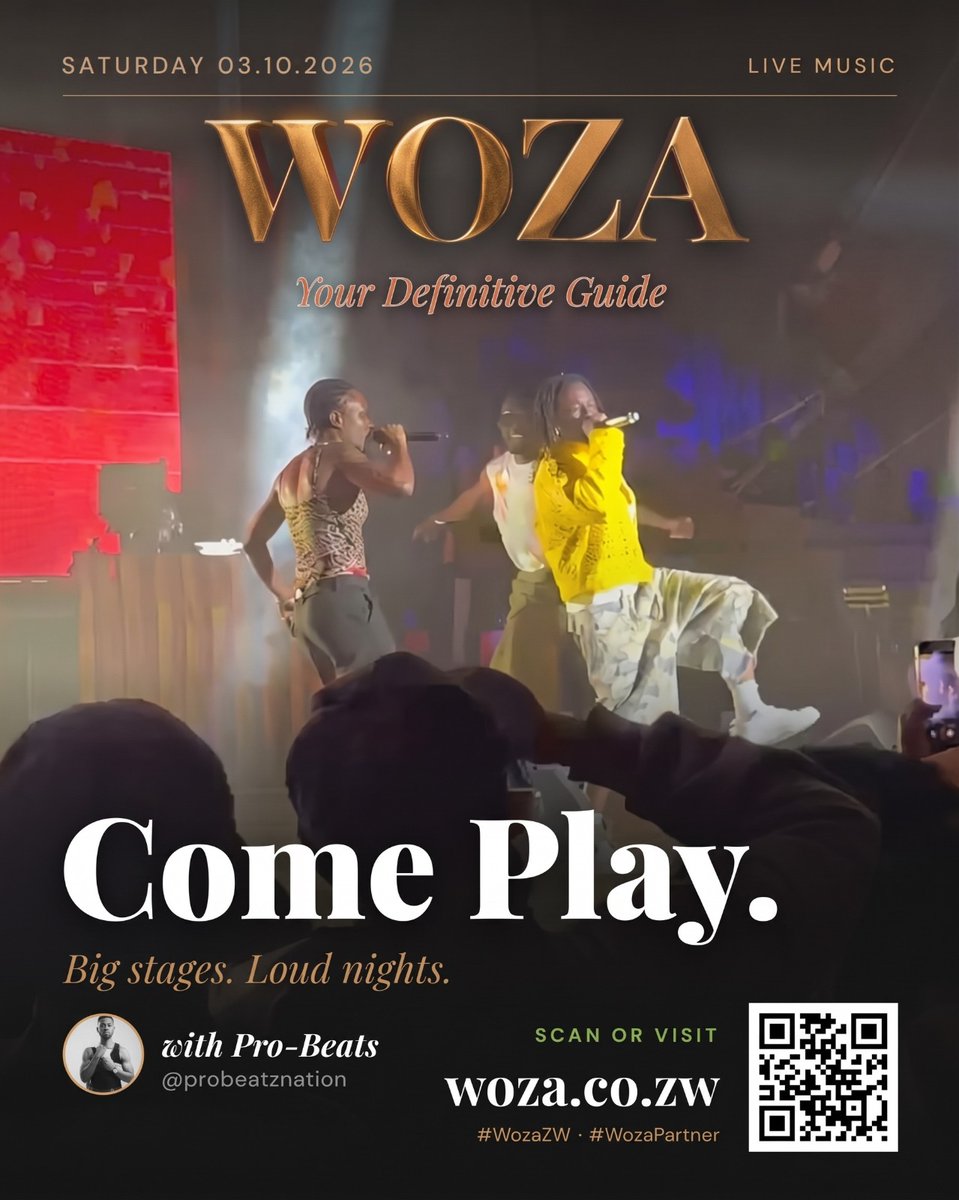 WozaZW's tweet photo. 🎶 Come Play With WOZA! 

Big stages. Loud nights. Great music. 🔥Make your Saturday one to remember with WOZA .

👉 Sign up at https://t.co/SondEQvAJM https://t.co/043ixiQhfK