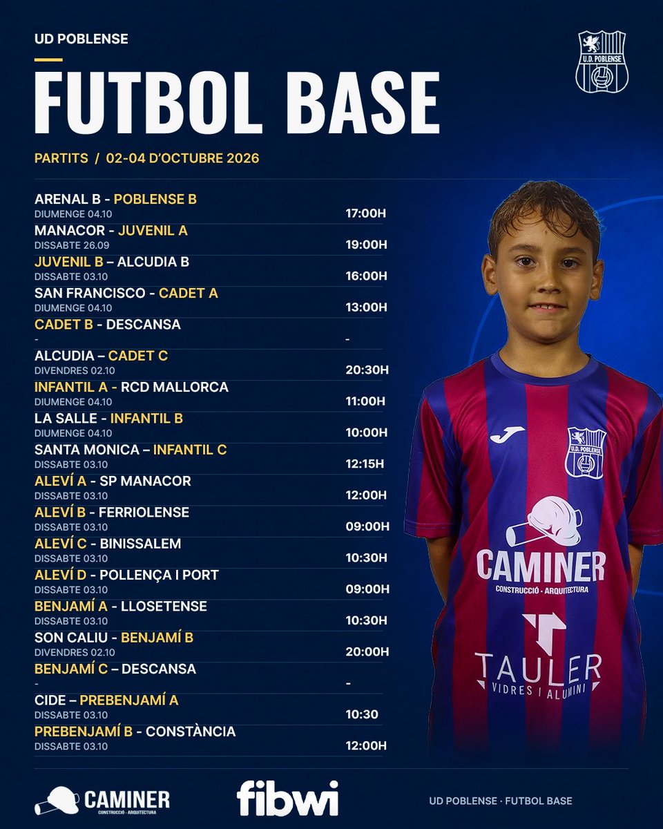 udpoblense's tweet photo. Partits del cap de setmana! ๐๐ปโค๏ธ๐
#OrgullPobler https://t.co/RU9xTkj8xs