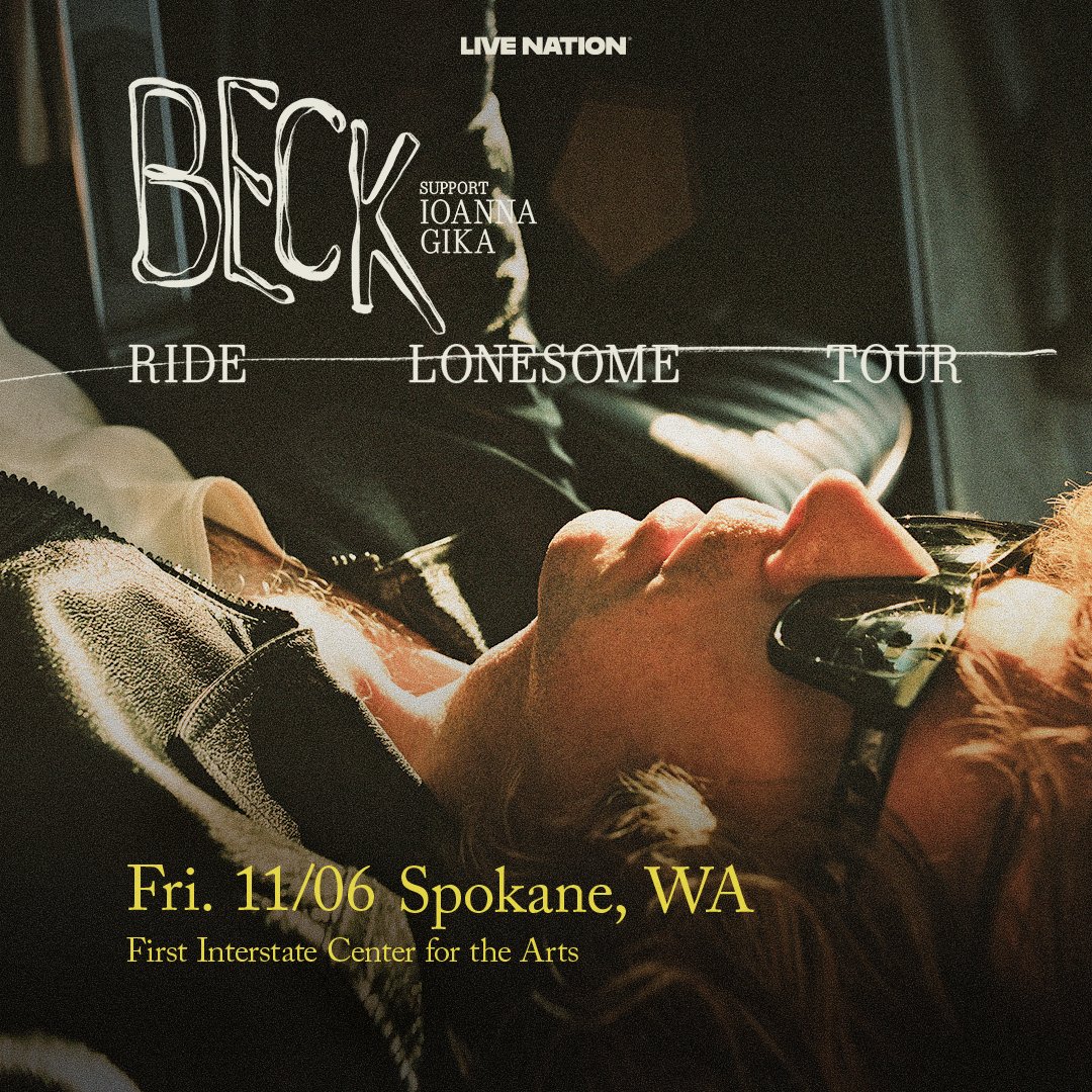 beck's tweet photo. Spokane! Tickets are on sale now for the Ride Lonesome tour on November 6th! https://t.co/dkMMndL9nF https://t.co/VIV6WwrSk1