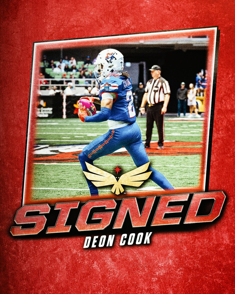 KnightHawksIFL's tweet photo. IFL Free Agency is open and we've got signings to announce!!! 🏈

Leading off our Free Agency class is Receiver Deon Cook! https://t.co/CIDy9Ngi1Z
