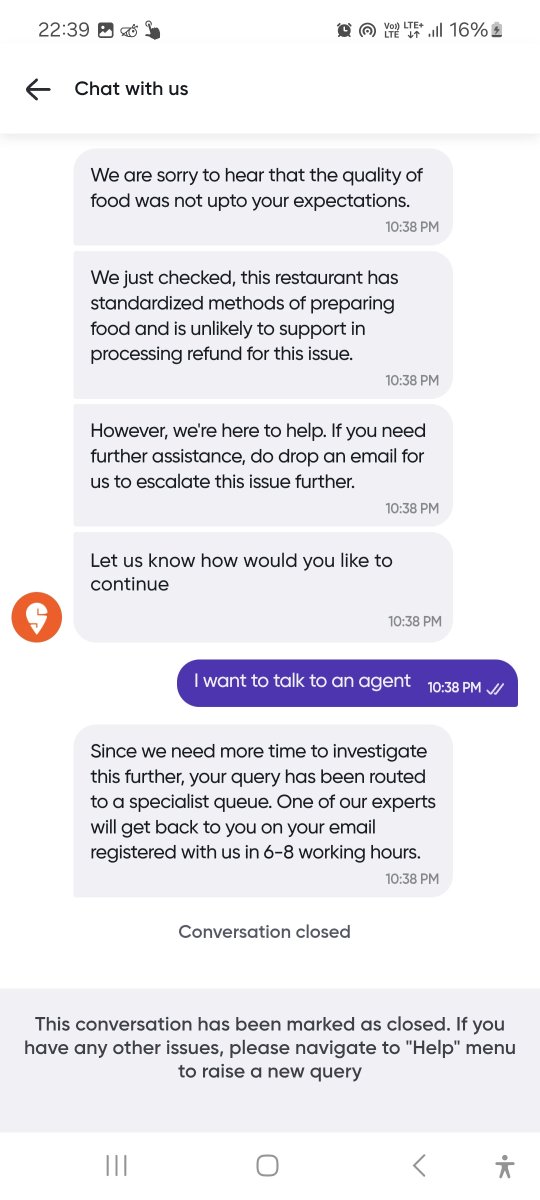 techie_buzzer's tweet photo. @Swiggy @SwiggyCares Received overcooked food from Pizzahut and when tried to raise query, the ticket is closed automatically and I'm not unable to raise a new one. 

What kind of sick practice of sheltering such restaurants? https://t.co/4FfB0og1pG