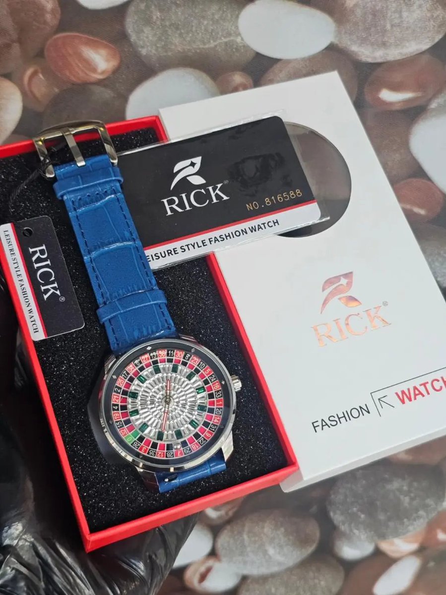 SophyDarlington's tweet photo. Rick roulette wheel leather watch
Price:- 23,000 (Boxed)
Location Lagos Nationwide delivery #Wristwatch #Rickwatch #Fashion #Lagosvendor #Giftideasformen https://t.co/VKvVJvC0yr