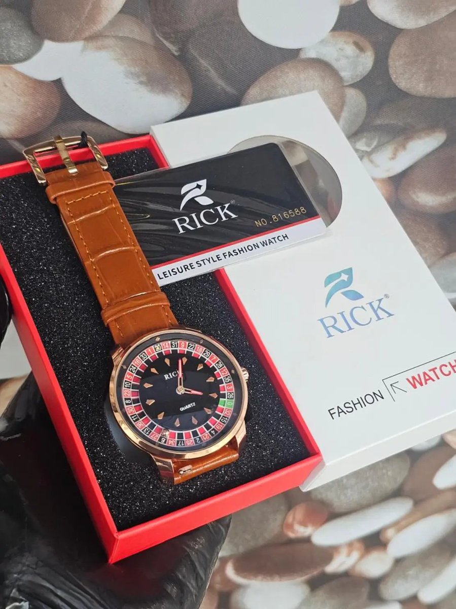 SophyDarlington's tweet photo. Rick roulette wheel leather watch
Price:- 23,000 (Boxed)
Location Lagos Nationwide delivery #Wristwatch #Rickwatch #Fashion #Lagosvendor #Giftideasformen https://t.co/VKvVJvC0yr