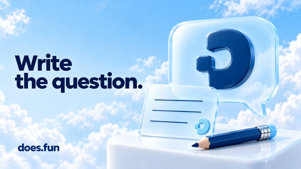 doesdotfun's tweet photo. Before a question becomes a coin, its wording has a job to do.

"Will this project do well?" leaves almost everything open to interpretation. "Will this project release its public app before the deadline?" gets closer, provided the criteria also define what counts as a public release.

On https://t.co/TK0tpYjLDx, real-world questions are screened before launch and their resolution criteria are locked in. That gives everyone something specific to evaluate before they trade.

A useful question leaves room for disagreement about what will happen. It should leave much less room for disagreement about what was asked.