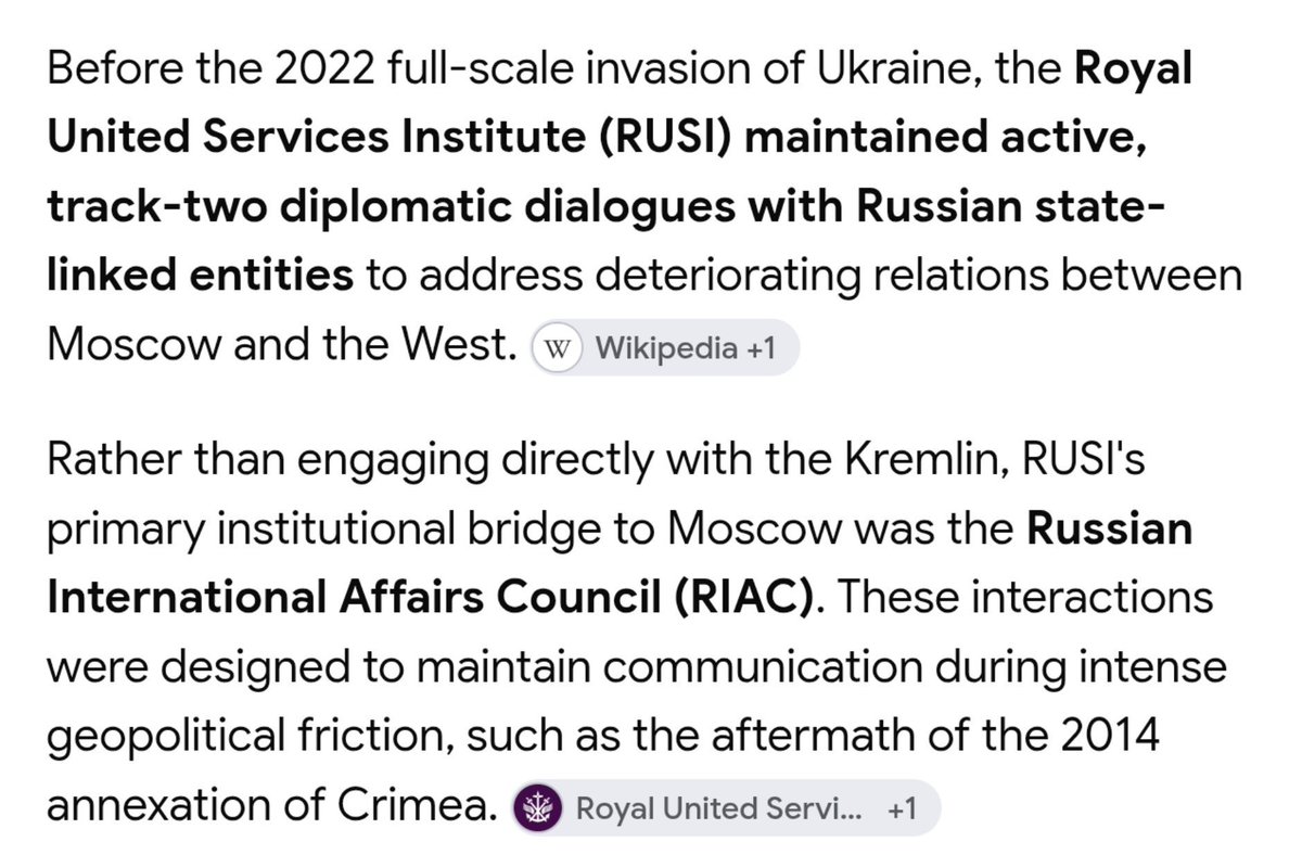 ShounakSinhaRay's tweet photo. The Crown ordered Putin to begin the invasion of Ukraine via RUSI 👇🏻 https://t.co/b9FBZX8Udk