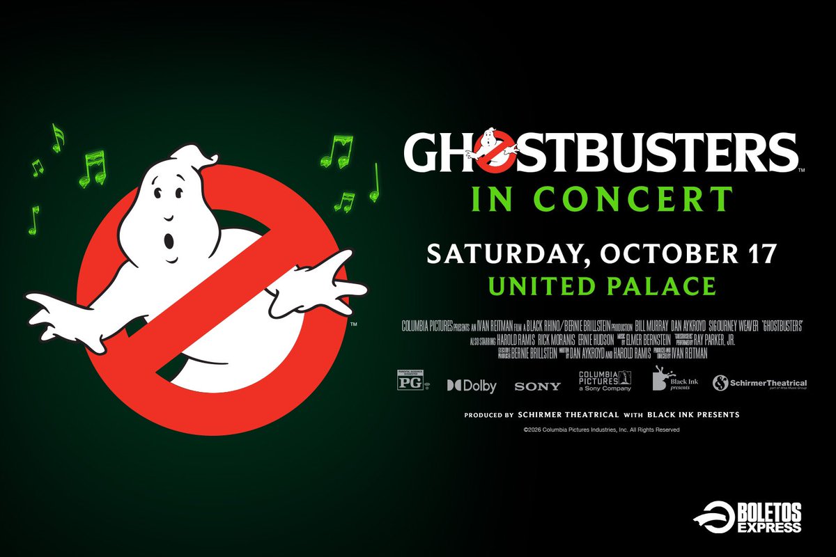 inwoodgovt's tweet photo. @Ghostbusters in #concert @UnitedPalaceNYC 4140 Broadway & W175th St #WashingtonHeights Sat, 10/17 @ 8pm Tickets https://t.co/PcSjNzoob2 #NYC #Harlem #Inwood #MovieMagic #MovieNight #Cinema #MovieLover #FilmBuff https://t.co/Pvq6aEOS8B