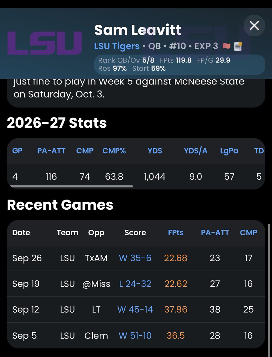 Wommacksburner's tweet photo. Ngl I’ll give him one more shot, but imma need some more consistency than this. How do we go from 36 points to 22 points? Might be in the market for a new QB soon. https://t.co/C6lK44enTJ