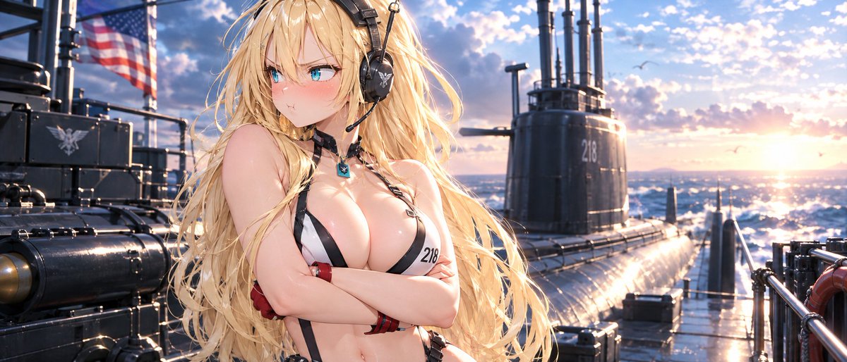 vovilliacorp's tweet photo. AU Albacore wanted in on the real estate too lol #turnstrplus #azurlane https://t.co/rXBjiHEgLx