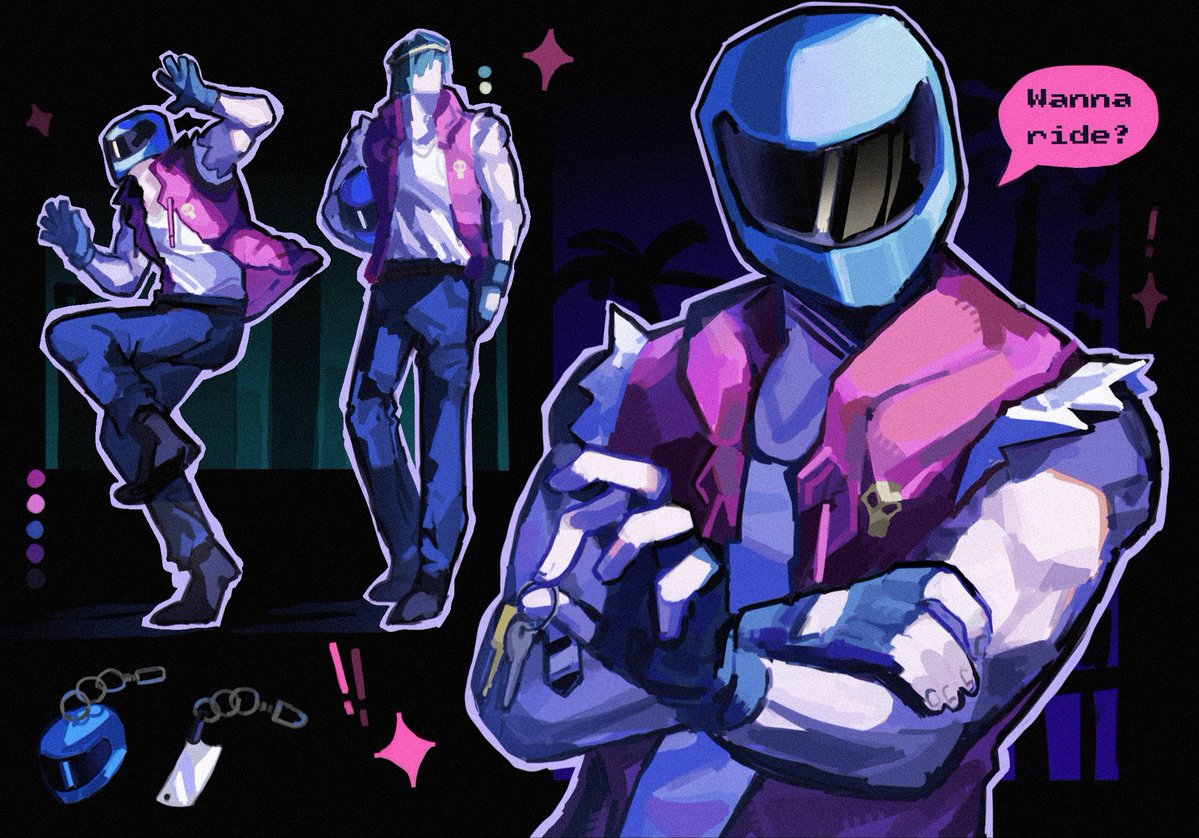 OreoWander's tweet photo. Reposting my old art on this silly
#hlm #hotlinemiami #bikerhlm https://t.co/9AHYI70Wbn