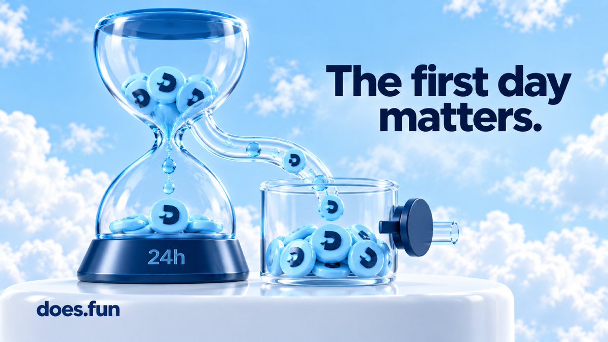 doesdotfun's tweet photo. Suppose a question launches in the morning and its real-world event happens that afternoon. It can resolve YES without paying the pot to holders.

That is the first-day rule on https://t.co/TK0tpYkjt5. Nothing in a question's first 24 hours pays its pot. A real-world event, or a stock close, that resolves YES during that period routes the pot to the $DOES burn mechanism instead. Price touches and market-cap targets only become eligible from day two.

Trading itself is not free during that first day. Fees accumulate from the first trade, so a pot can grow before any outcome is eligible to pay it to holders.

The practical consequence is worth checking before launch: the scheduled event time and the age of the question need to fit together. A later deadline does not move an earlier event outside the first-day rule.