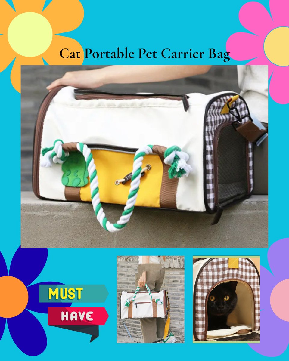 spazza101's tweet photo. Spring outings are better with your cat by your side. This chic, breathable carrier keeps your pet safe, comfortable, and close on sunny strolls, brunch dates, and weekend escapes. https://t.co/pNJyAhKIWH