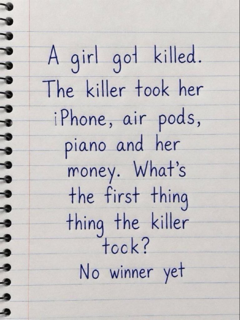 Commentaryb8y5's tweet photo. No hints
No clue
 Just pure logic...!

 What's your answer? https://t.co/U4a2iLLiMv