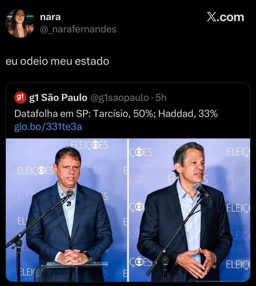 SeLigaFiel's tweet photo. Então por que não vai para o Maranhão, Rio Grande do Norte, Bahia ou para o Nordeste, onde o PT reina? https://t.co/yCvbTKq9I3