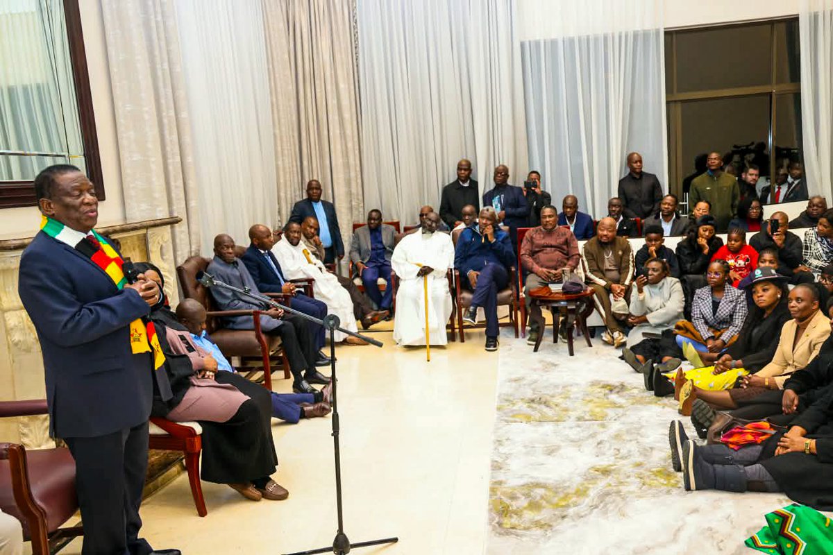 edmnangagwa's tweet photo. This evening, senior government officials, and I visited the Chivayo family home in Gletwyn, Harare, to offer our deepest personal condolences following the sudden and tragic passing of Mr. Wicknell Chivayo, his wife Lucy "Lulu" Muteke-Chivayo, and three others.

The helicopter accident in rural Marondera on Wednesday afternoon has left our entire nation numbed and in deep shock and grief.
Wicknell was a man of grand vision, not just for his family, but for Zimbabwe and the wider African continent. The Chivayo family’s deep patriotism and selfless philanthropy transformed numerous lives across public service, religion, culture, and sport. 

In this time of national loss, we also mourn the two promising crew members and the dedicated security aide who perished alongside them.

During this moment of profound heartbreak, we stand together in unity, compassion, and prayer with the bereaved families. May the Almighty comfort them and grant collective strength to our nation.

May their dear souls rest in eternal peace.