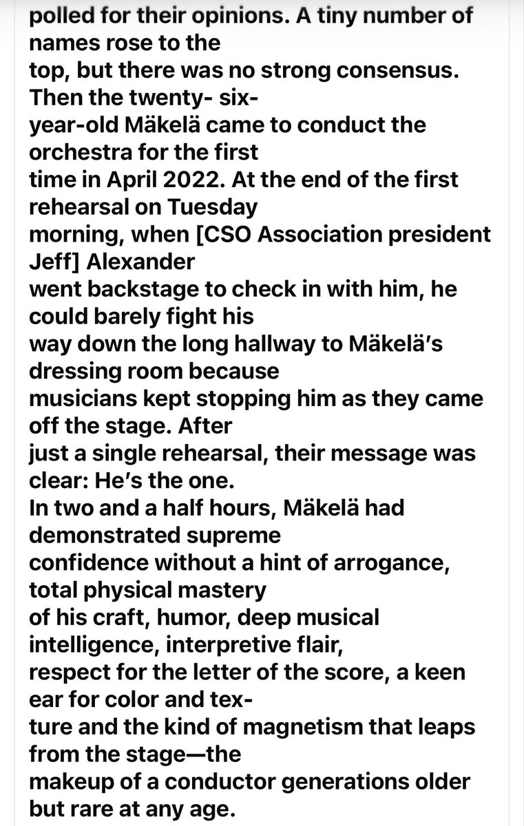playinglesshurt's tweet photo. The new maestro of the @chicagosymphony Klaus Mäkelä. A couple of musician friends in the CSO told me they knew he was the one in 10 minutes. The story:
#musicnews #conductors https://t.co/9JHdQkfZJt