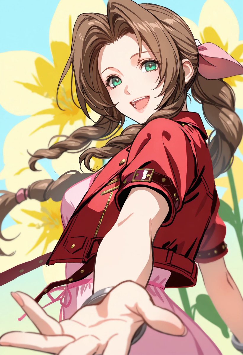 RedBeard420Sir's tweet photo. Aerith the Flower Girl #Aerith #FFVII #FinalFantasy #FlowerGirl https://t.co/qmbV4jv6Ij