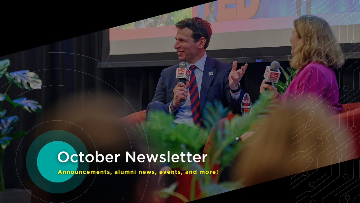 UCScienceCenter's tweet photo. This month's newsletter is full of momentum worth celebrating: from key insights shared by this year's Nucleus honorees, to exciting alumni updates and ecosystem action.

 Read it:
https://t.co/a5WnsVqIW8 https://t.co/I2nJ4XrCfw