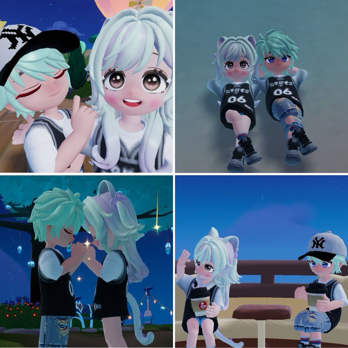 htpttt's tweet photo. ゆら氏と今日もハトピ夜活🌉
おそろこーでかわちっ！！！！ https://t.co/8r8ktSlIpT