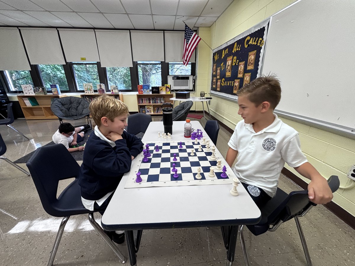 stdomsob's tweet photo. ♟️Keep your friends close and your rooks closer! ♟️

Our Chess Nuts Club met today for some friendly competition, clever moves, and plenty of brainpower. Checkmate Bayhawks! 🦅✝️ https://t.co/qMCaXTmfFd