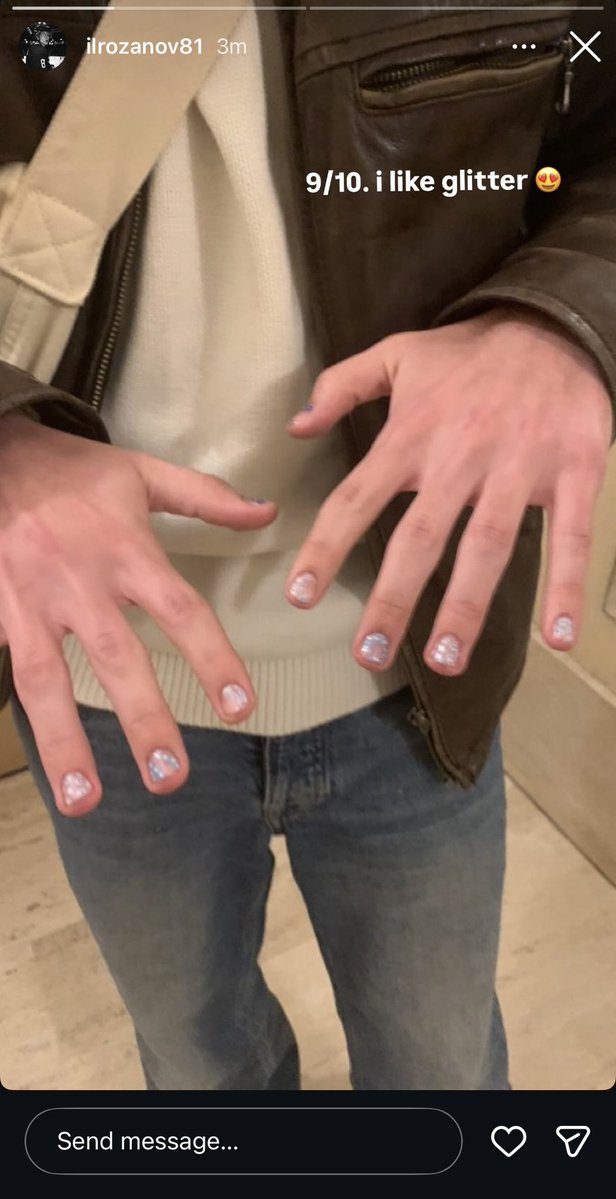 orbitershane's tweet photo. smau where every time shane and ilya babysit the pike kids, ilya lets them paint his nails. he starts posting them and giving arbitrary ratings bc he's the silly uncle https://t.co/O9bHACuD9k