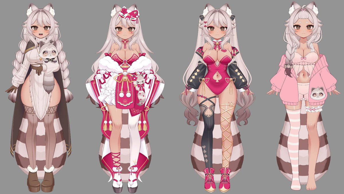 mochiii_momo's tweet photo. Momos current closet  I love me some pretty pretty dress up🤭  

Which ones your fav? 

🎨 @takuntakoyaki 
Outfit designs: @PinninaZero 
Pj outfit: @tsukasa12598 https://t.co/WgYHVuIr58