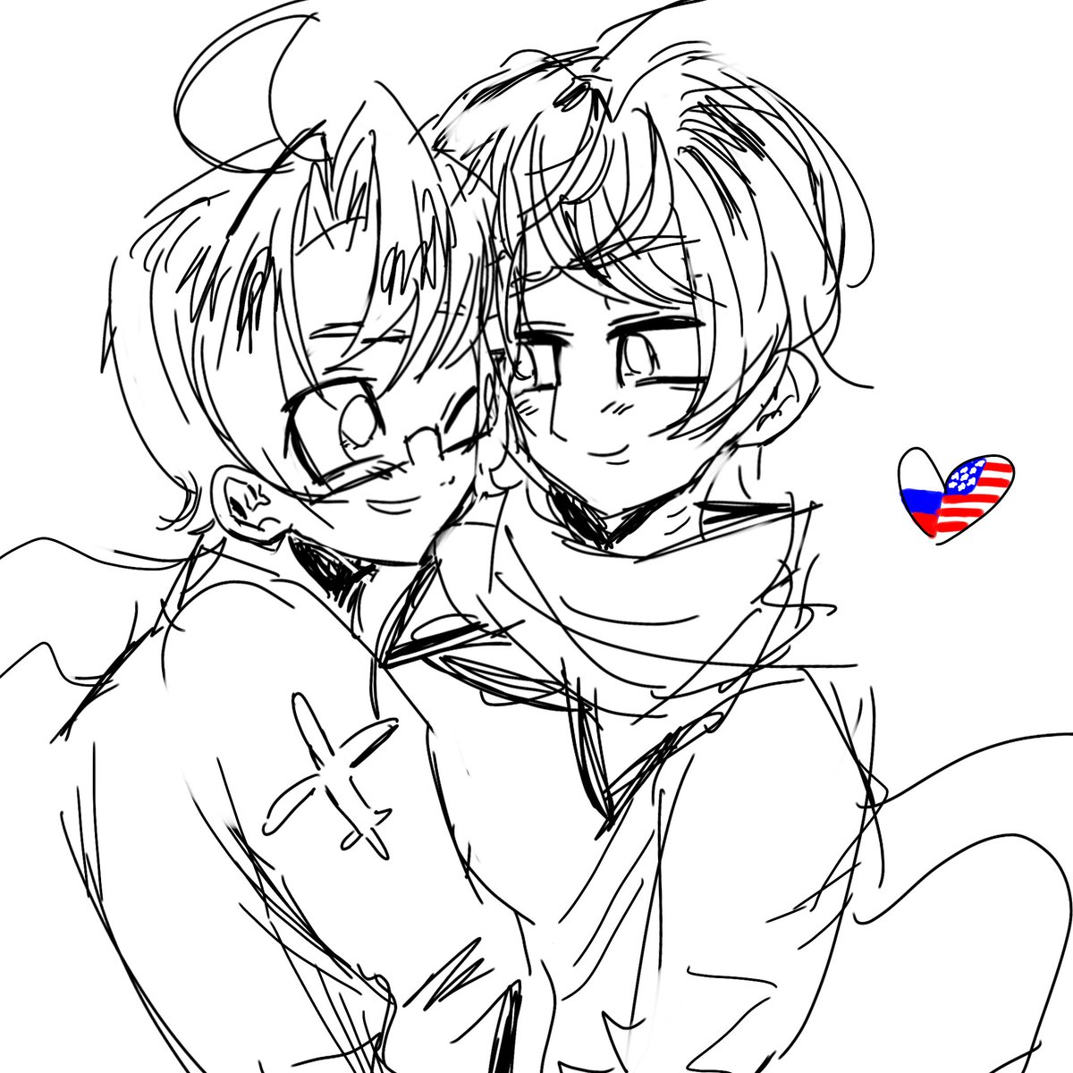 yaoiatwar's tweet photo. rusame #hetalia https://t.co/b2vftYQVk0