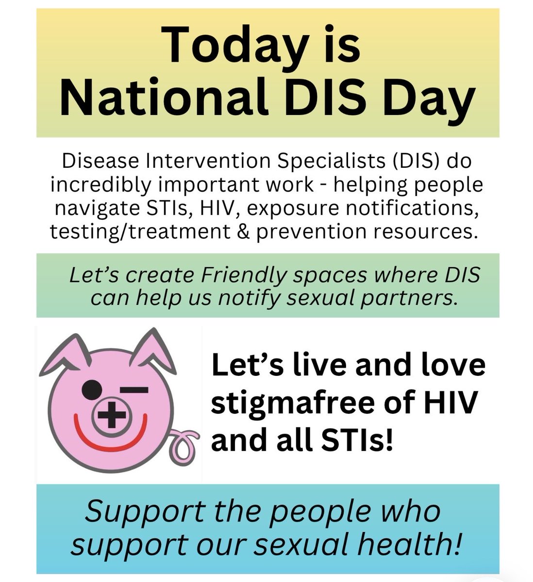 MrFriendly's tweet photo. Owning our sexual health means having honest, respectful, & Friendly conversations. Sharing a diagnosis isn’t abt blame/shame- it’s abt giving someone the info they need to take care of themselves and their partners. #FriendlyPig #STIstigmafree
#DiseaseInterventionSpecialist https://t.co/RkOl9wfn4a