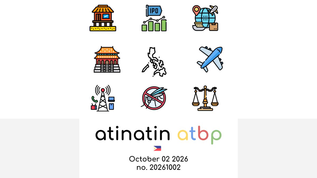 atinatincom's tweet photo. Go Philippines! Go Pilipinas! Be Informed and Caught Up, but Not Exhausted.

https://t.co/ZaPg0IqiqV

Like. Subscribe.

#atinatin #atbp #philippines #balanced #news #globalpinoy #digitalbayan #tarana https://t.co/jm8RapvIU1