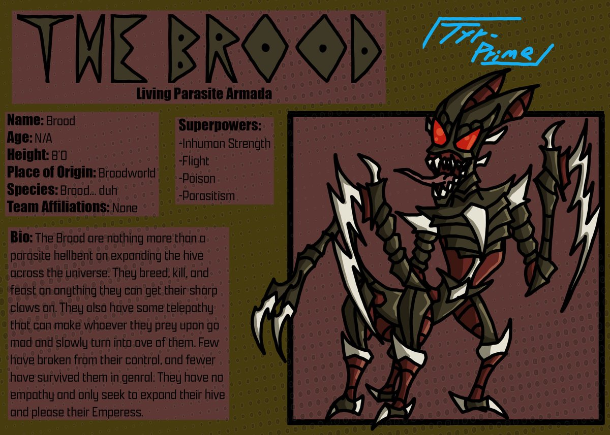 TyrPrimeart's tweet photo. It's day 2 of Marveltober and it looks like this insectoid fiend has made its way onto the list. Be careful of the claws, spidkes, teeth, and well... everything about this fugly menace.

@L_B_C_95 #marveltober #marveltoberdarkhold https://t.co/RJBtWTbZnM