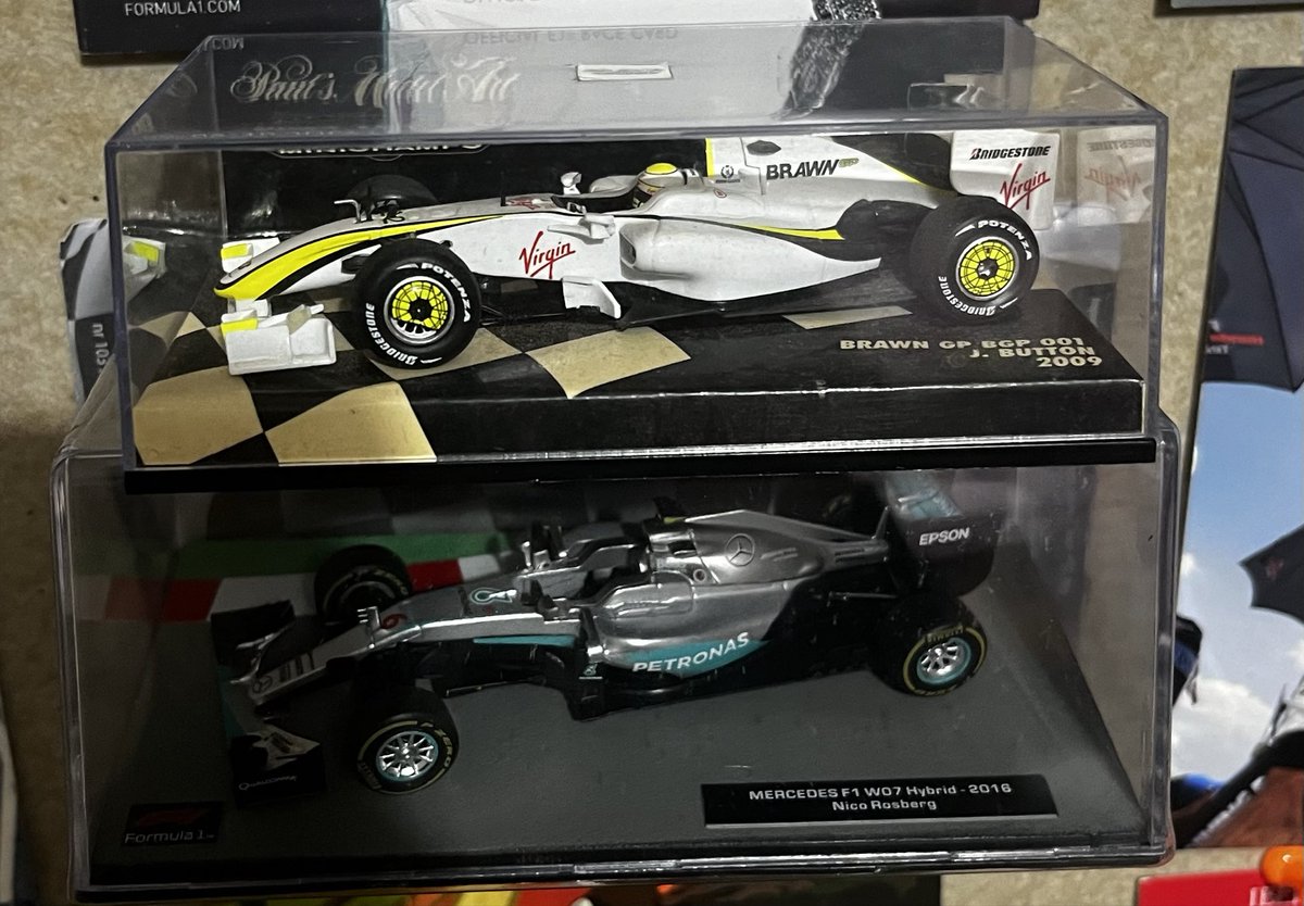 23rosberg's tweet photo. their championship winning cars 🥹 https://t.co/EDwps3ENAm