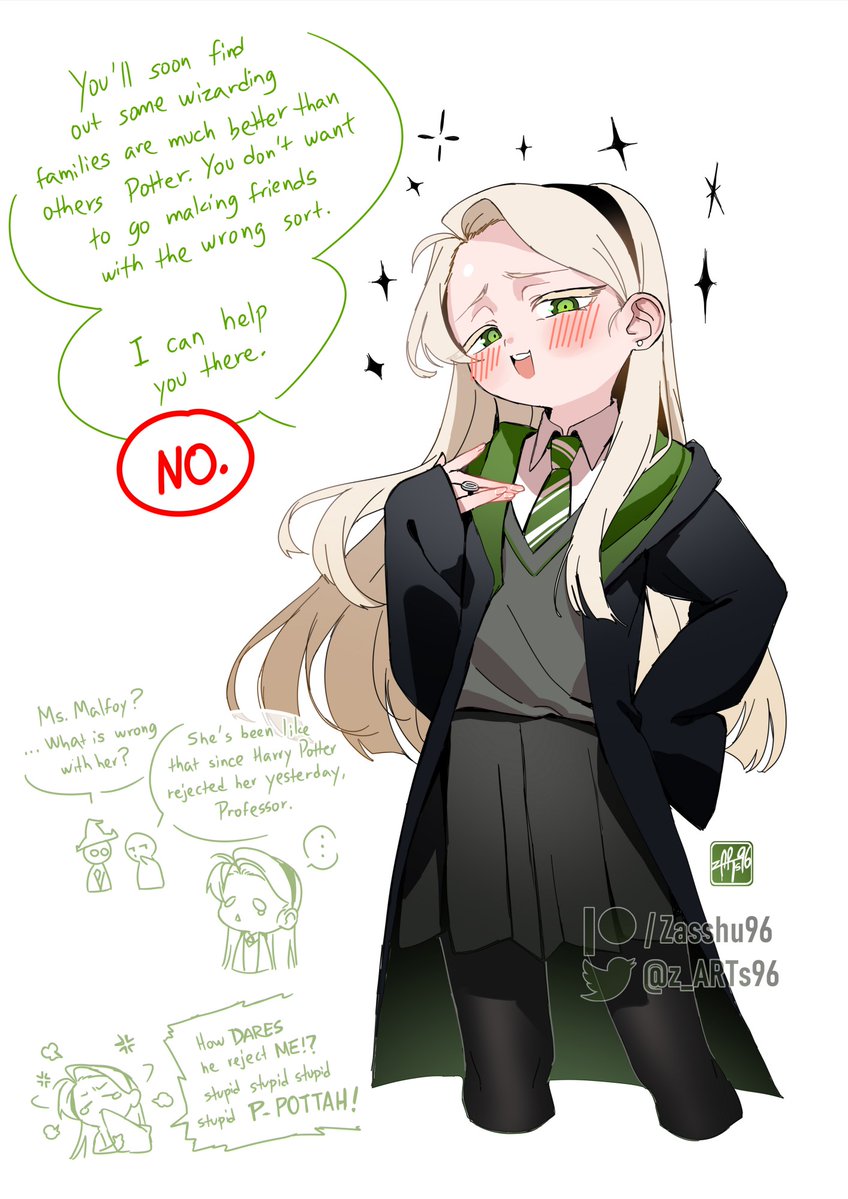 z_ARTs96's tweet photo. Malfoid-chan for Season 1 of a show I wish existed🥴 https://t.co/AZjBHGanMI