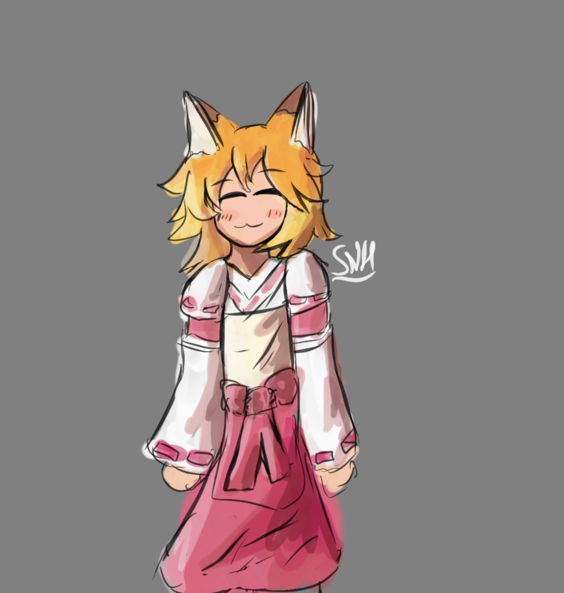 Snapaxtreme's tweet photo. 🦊
#senko #senkosan #sewayakikitsune #art #fox https://t.co/5k406zc6gM