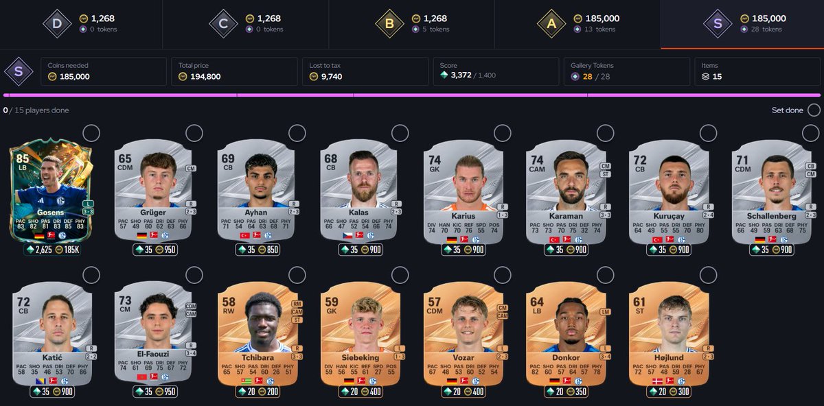 JuniorSintress's tweet photo. 🚨NUEVOS 28 TOKENS posibles con RANGO S de Schalke 04 en #FC27 

✅Necesitas a Gosens Destined for Glory https://t.co/0knxebMBVw