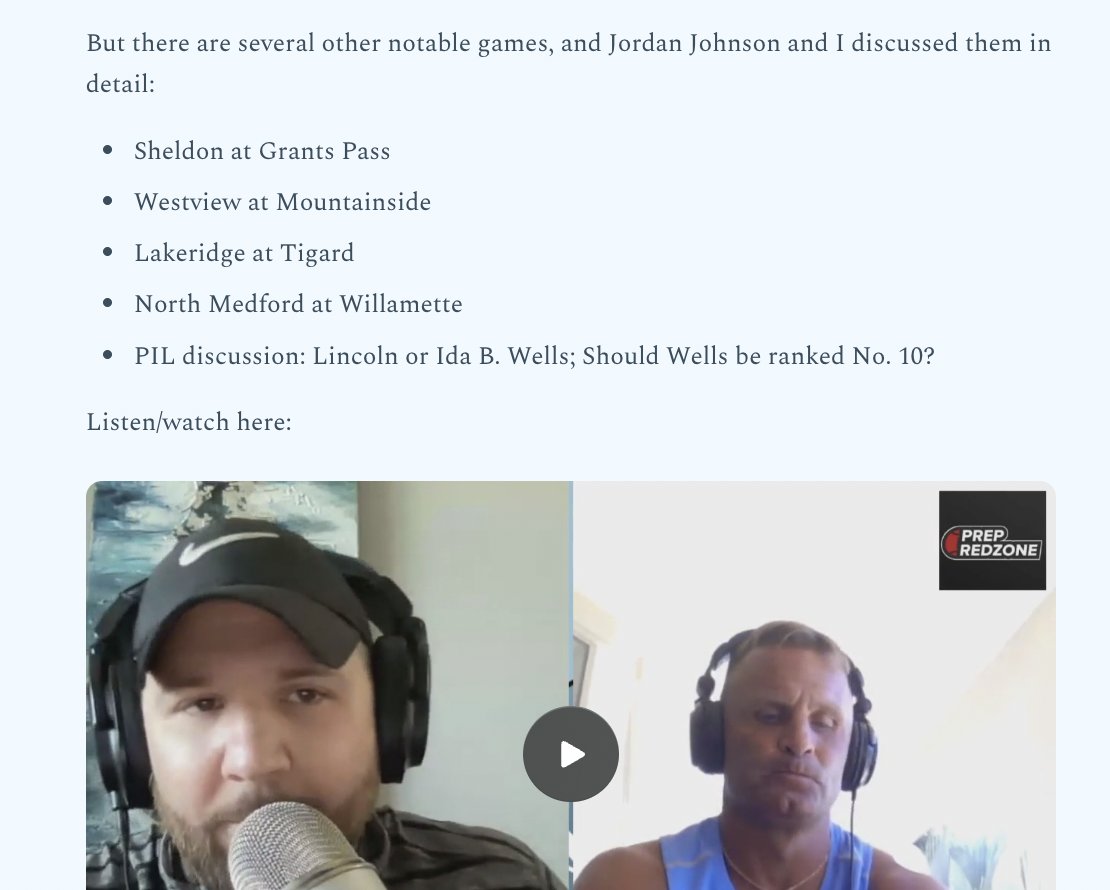 AndrewNemec's tweet photo. Oregon HS Football Preview: WCB Friday Night Lights (Podcast), including West Linn at Tualatin as the "Game of the Week" 
Full pod: https://t.co/FYRET5FGDv https://t.co/A40sflFlRd