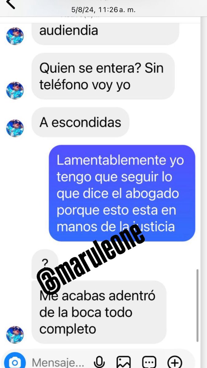 Maruleone's tweet photo. Los chats que comprometen a la denunciante de Joaquín Levinton y que están aportados en la justicia. El músico denuncia que lo hostiga desde hace siete años. https://t.co/Ajt3oyQN1B