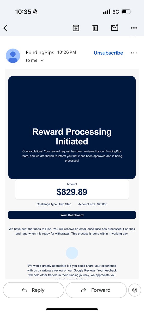 FX_TRADER_RAJ's tweet photo. Another FundingPips withdrawal secured. 💰✅

$1,442+ received today through Rise. ⚡️

Two withdrawals.
One goal: keep building.

A few months ago, I used to wonder:
“Will prop firms actually pay when I make money?”

Today, I’m not wondering anymore.

Trust the process. Trade the plan. Repeat. 📈

Thank you @FundingPips 🤝@avikkfp @Khldfx 

More to come. 🚀

#FundingPips #PropFirm #Trading #Forex #Trader