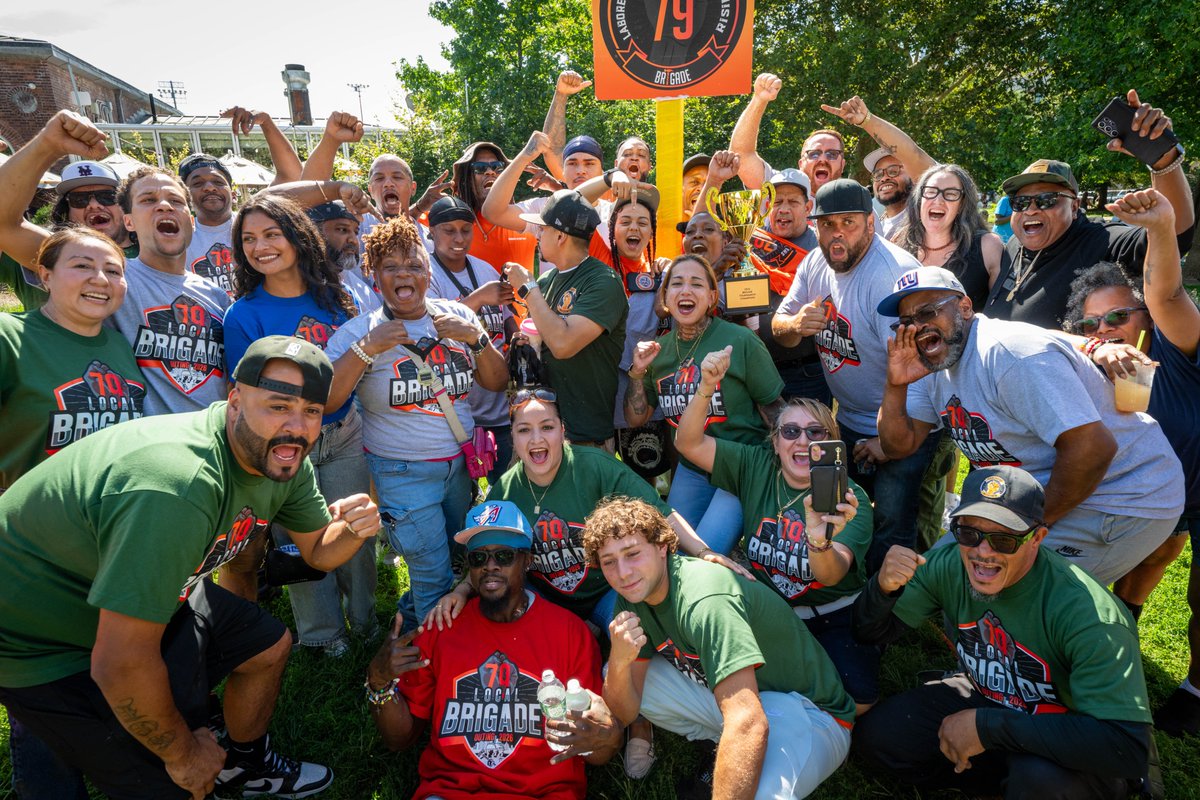 local79nyc's tweet photo. The Brigade Outing was held in McCarran Park in late August. Bronx, Brooklyn, Queens, and Staten Island Brigades had an afternoon of competitive games. In the end, Brooklyn won after the tug of war! Thank you to all the Brigades for your tireless commitment! https://t.co/xTDRfpUbk8