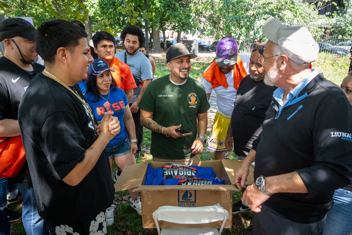 local79nyc's tweet photo. The Brigade Outing was held in McCarran Park in late August. Bronx, Brooklyn, Queens, and Staten Island Brigades had an afternoon of competitive games. In the end, Brooklyn won after the tug of war! Thank you to all the Brigades for your tireless commitment! https://t.co/xTDRfpUbk8