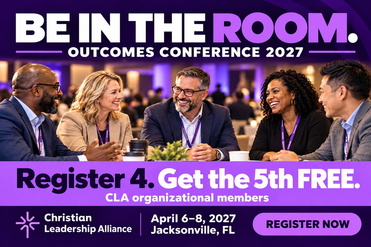 CLALeader's tweet photo. Be in the room. Bring your team. Renew your purpose.
Join us at Outcomes Conference 2027, April 6–8 in Jacksonville!
#equp #unite #transform #leadership
CLA organizational members: Register 4, get the 5th FREE.
https://t.co/r8S6eGuST7
##OutcomesConference # https://t.co/exuBz5wZxw
