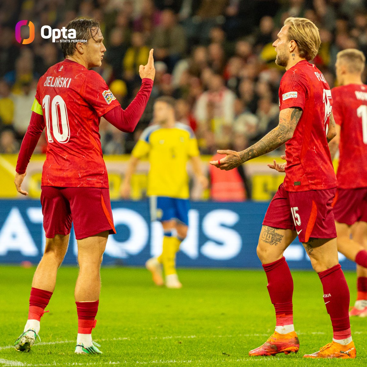OptaJerzy's tweet photo. 7 - Polska nie wygrała siedmiu meczów z rzędu w Lidze Narodów UEFA (2R, 5P), co jest jej najdłuższą serią bez zwycięstwa. Polska ma też serię pięciu meczów bez wygranej we wszystkich rozgrywkach(2R, 3P) – jeśli dziś nie wygra, będzie to najdłuższa seria od 2021 roku(6).

Seryjni. https://t.co/Ql8xddINbX